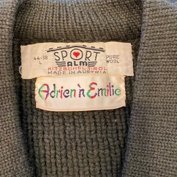Authentic Vintage Ski Sweater, 1962, Kitzbuhel, Austria, 100% wool, LARGE - Picture 2 of 11